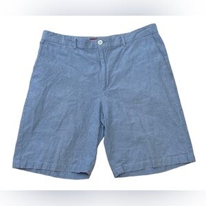 Perry Ellis America Khaki Shorts Vintage Blue Men’s Size 38W Casual 100% Cotton